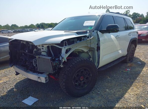 7SVAAABA3RX027507 2024 TOYOTA SEQUOIA White Առջևի ձախ երեք քառորդ տեսարան