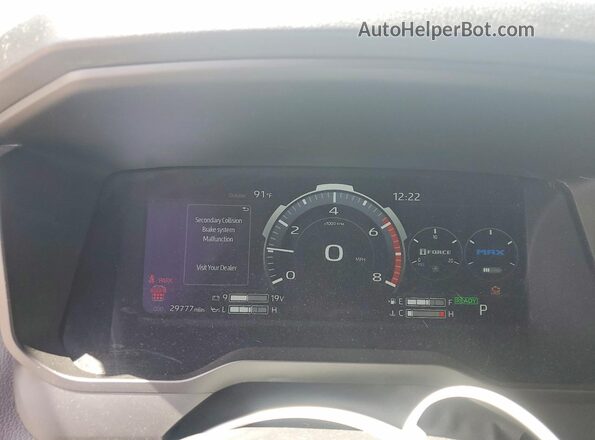 7SVAAABA6RX043961 2024 TOYOTA SEQUOIA Blue Widok zestawu wskaźników