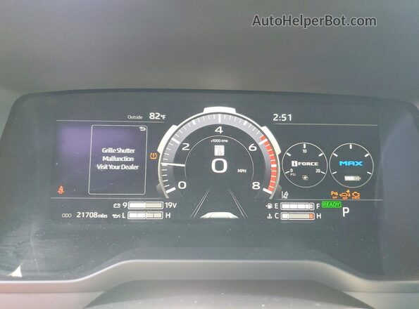 7SVAAABA8SX056555 2025 TOYOTA SEQUOIA Blue Vista del cuadro de instrumentos