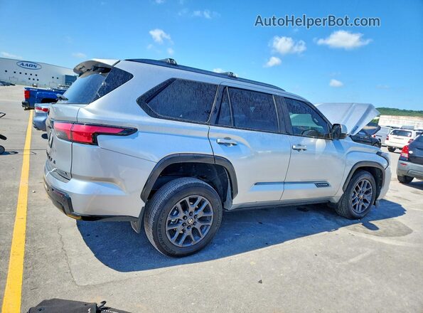 7SVAAABA9SX054507 2025 TOYOTA SEQUOIA Silver Rear right