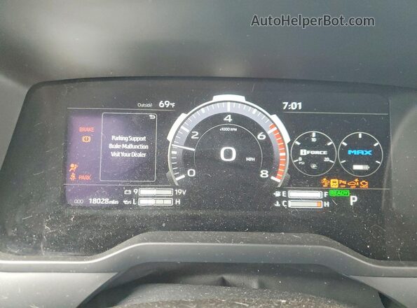 7SVAAABAXSX071736 2025 TOYOTA SEQUOIA Black Instrument cluster view