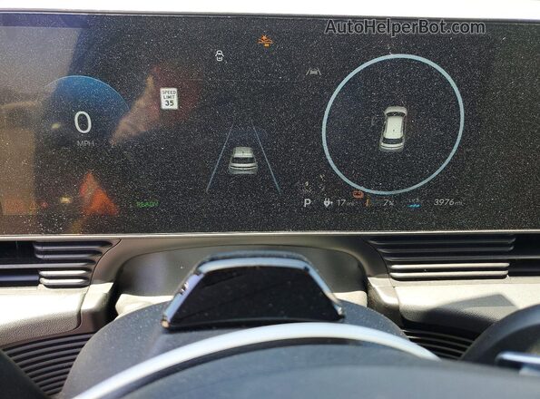 7YAKM4DA2SY011604 2025 HYUNDAI IONIQ Gray Вид щитка приладів