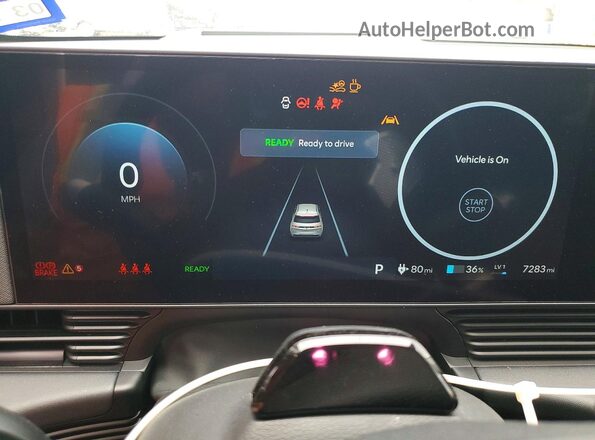 7YAKR4DA0SY015345 2025 HYUNDAI IONIQ Черный Вид щитка приборов