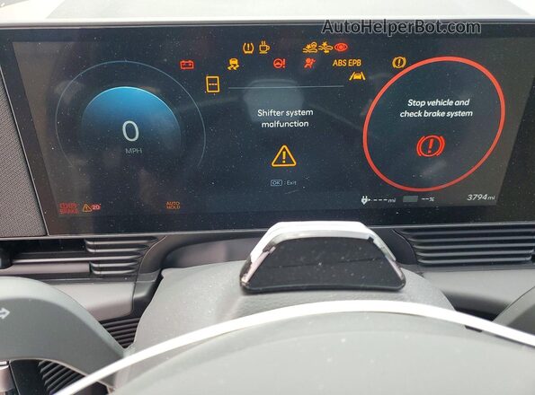 7YAKR4DA1TY048081 2026 HYUNDAI IONIQ White Instrument cluster view