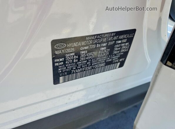 7YAMYFS58TY003880 2026 HYUNDAI IONIQ White Engine compartment view
