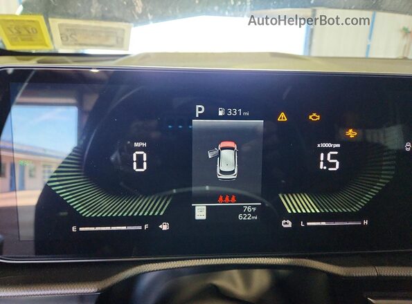 7YAPBDDGXVY000628 2027 KIA SPORTAGE Синий Вид щитка приборов