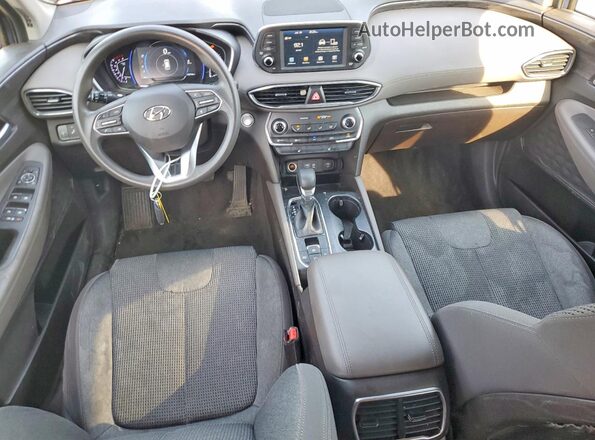 5NMS33AD6KH127695 2019 HYUNDAI SANTA FE Blue Սարքավորումների վահանակի տեսք