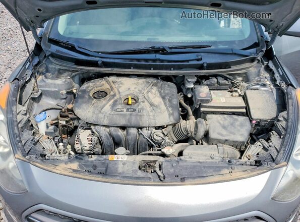 KMHD35LH0HU352728 2017 HYUNDAI ELANTRA Gray Widok komory silnika