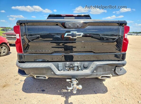 3GCUDFE82PG341994 2023 CHEVROLET SILVERADO Black Вид салону спереду