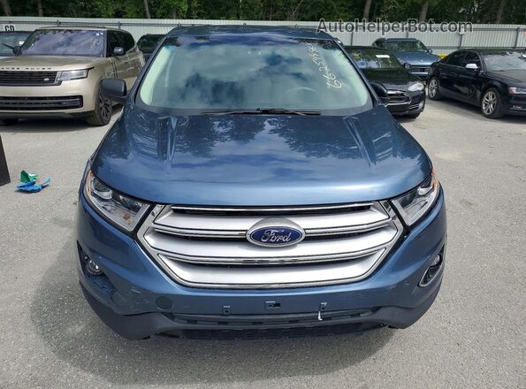 2FMPK4G92JBC34253 2018 FORD EDGE Синий Вид сзади