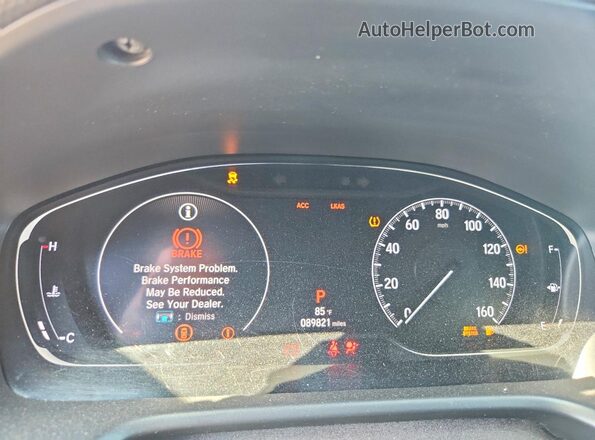 1HGCV2F37KA023267 2019 HONDA ACCORD Синий Вид задних сидений