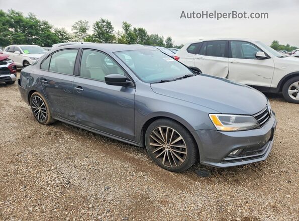 3VWD17AJ5GM386806 2016 VOLKSWAGEN JETTA Gray Вид спереду