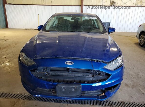 3FA6P0HD8JR223438 2018 FORD FUSION Blue Widok z tyłu