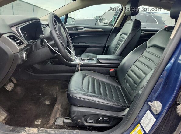 3FA6P0PU9JR105772 2018 FORD FUSION Blue Dashboard view