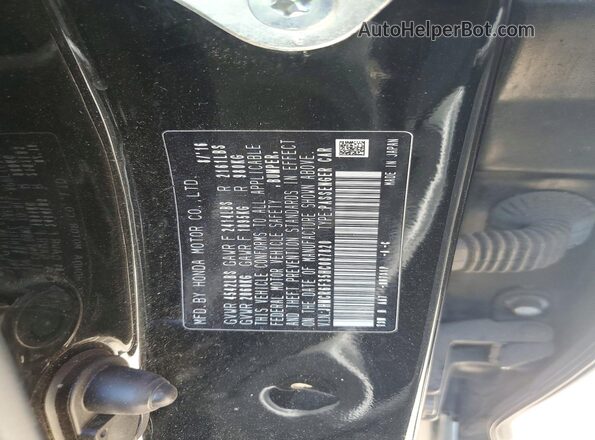 JHMCR6F35HC007820 2017 HONDA ACCORD Black Вид наклейки з VIN-кодом