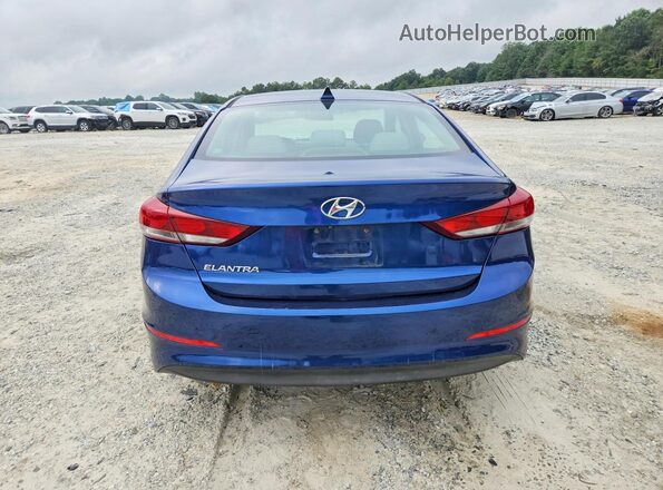 5NPD84LF6HH100992 2017 HYUNDAI ELANTRA Синий Вид салона спереди