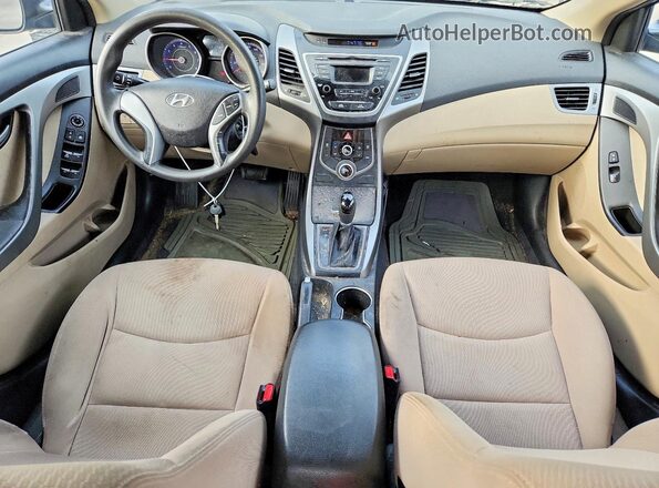 KMHDH4AE9GU543745 2016 HYUNDAI ELANTRA Blue Instrument cluster view