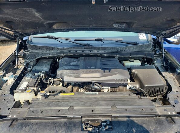 1N6AA1ED1MN523889 2021 NISSAN TITAN Blue Widok komory silnika