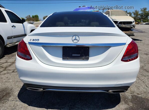 55SWF4JB0GU165931 2016 MERCEDES-BENZ C-CLASS White Front interior view
