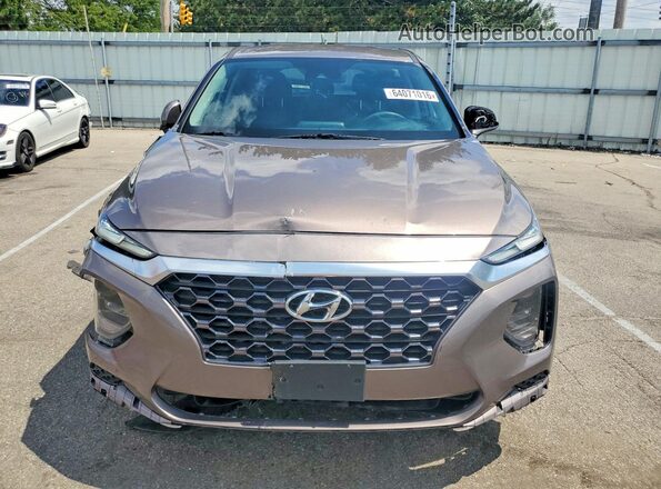 5NMS23AD7LH156045 2020 HYUNDAI SANTA FE Коричневый Вид сзади
