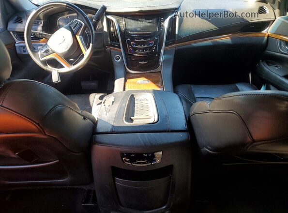 1GYS4BKJ9HR123795 2017 CADILLAC ESCALADE Black Вид щитка приладів