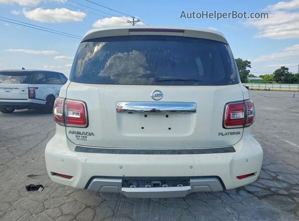JN8AY2NF0J9330079 2018 NISSAN ARMADA Белый Вид салона спереди