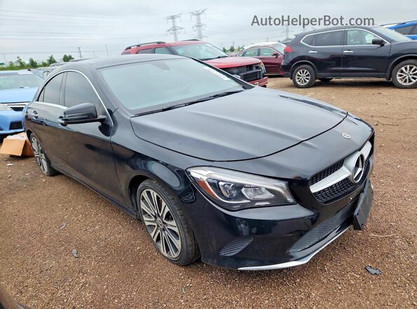 WDDSJ4GB2JN520425 2018 MERCEDES-BENZ CLA-CLASS Black Widok z przodu