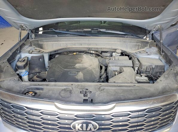 5XYP6DHC7LG038908 2020 KIA TELLURIDE Silver Vista de la etiqueta del VIN