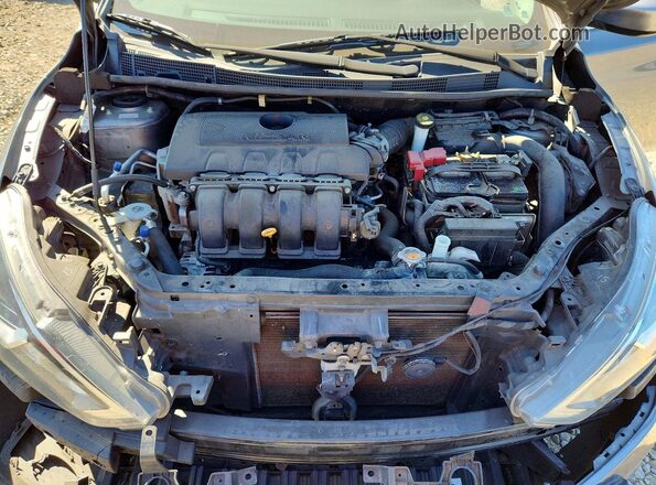 3N1AB7AP1HY406697 2017 NISSAN SENTRA Gray ძრავის განყოფილების ხედი