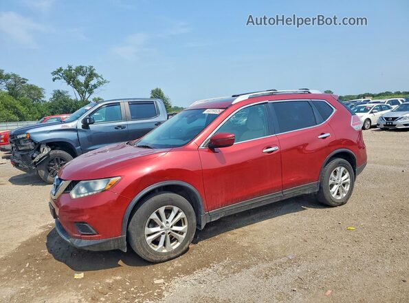 5N1AT2MV3GC740871 2016 NISSAN ROGUE Red Հետևի ձախ