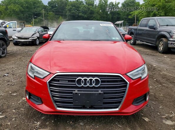 WAUB8GFFXJ1072533 2018 AUDI A3 Red Вид ззаду
