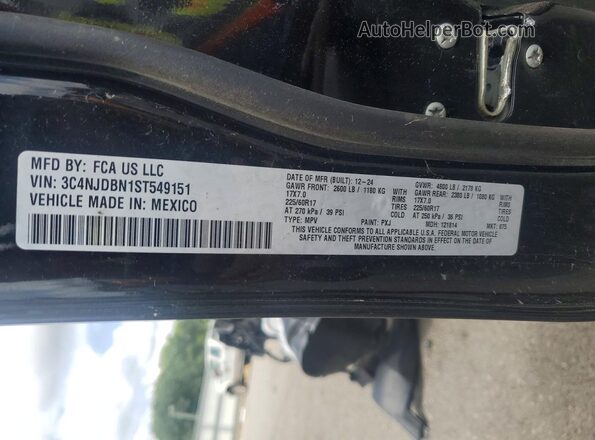 3C4NJDBN1ST549151 2025 JEEP COMPASS Black სალონის 360-გრადუსიანი ხედი