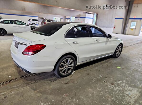 55SWF4KB3GU127074 2016 MERCEDES-BENZ C White წინა მარჯვენა