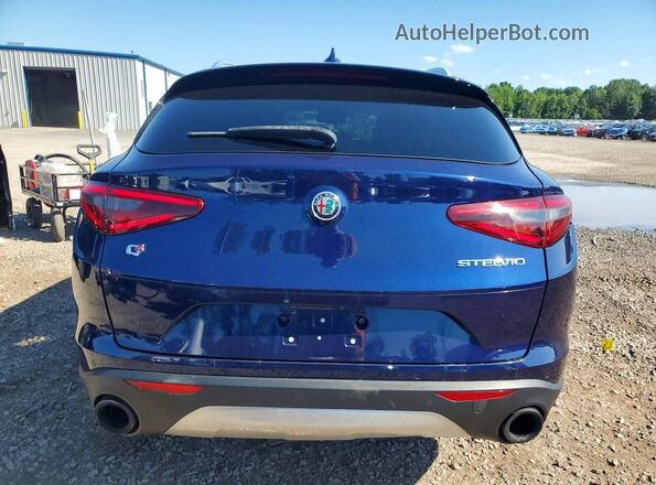 ZASFAKAN6J7B81313 2018 ALFA ROMEO STELVIO Blue Սալոնի դիմացի տեսք