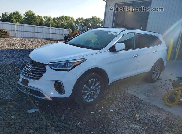 KM8SMDHF8HU223657 2017 HYUNDAI SANTA Белый Задняя левая четверть
