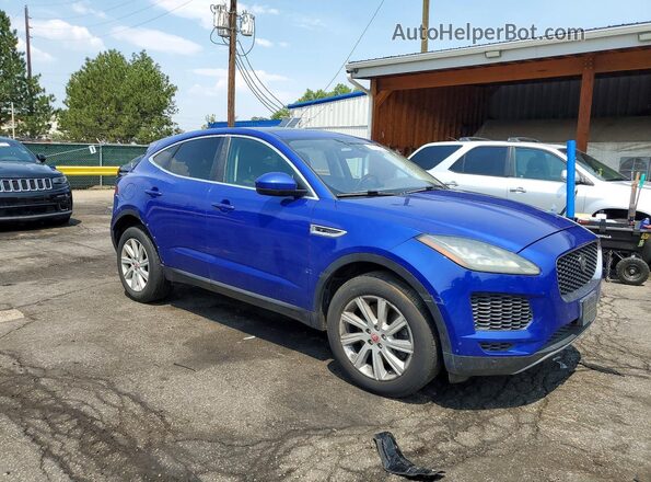 SADFJ2FX0J1Z13509 2018 JAGUAR E-PACE Blue Вид спереду