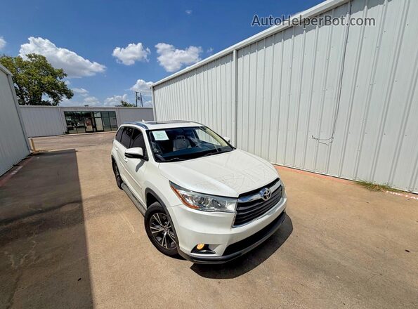 5TDKKRFH9GS155738 2016 TOYOTA HIGHLANDER White Հետևի ձախ