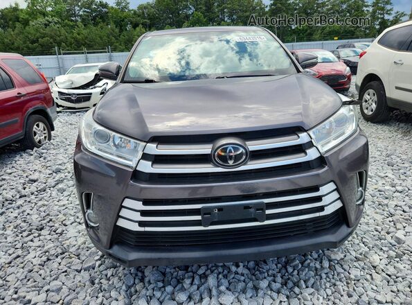 5TDBZRFH6KS970922 2019 TOYOTA HIGHLANDER Black Rear view