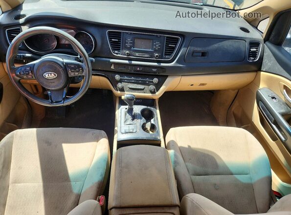 KNDMB5C14G6088507 2016 KIA SEDONA Черный Вид щитка приборов