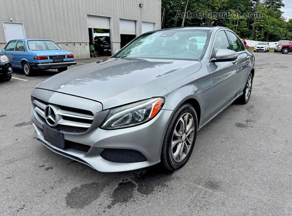 55SWF4KB8GU140662 2016 MERCEDES-BENZ C-CLASS Silver უკანა მარცხენა