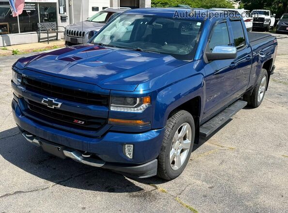 1GCVKREC8HZ243781 2017 CHEVROLET SILVERADO Blue Rear left