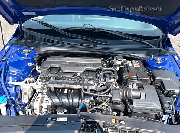 KMHLL4DG7RU841821 2024 HYUNDAI ELANTRA Blue Widok deski rozdzielczej