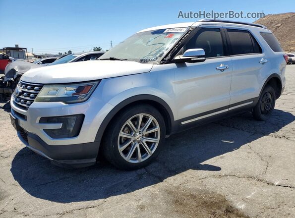 1FM5K8F89GGA76843 2016 FORD EXPLORER Silver უკანა მარცხენა