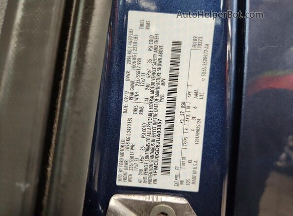 1FMCU0GD8JUA03857 2018 FORD ESCAPE Gray 