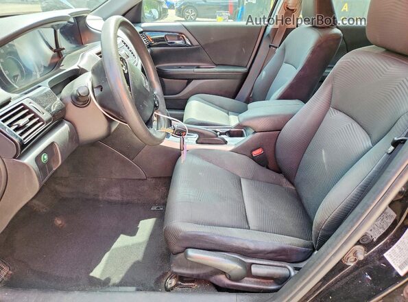 1HGCR2F33GA057928 2016 HONDA ACCORD Black Widok deski rozdzielczej