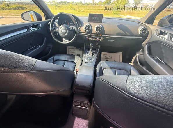 WAUA7GFF8G1019143 2016 AUDI A3 Blue Rear seats view