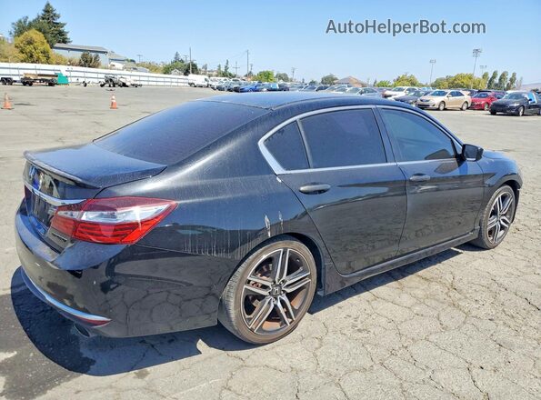 1HGCR2F55GA175769 2016 HONDA ACCORD Black Delantero derecho