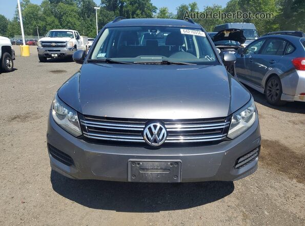 WVGBV7AX1GW580182 2016 VOLKSWAGEN TIGUAN Gray Rear view