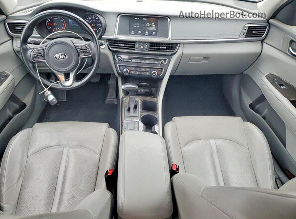 5XXGU4L38HG137598 2017 KIA OPTIMA Black Widok zestawu wskaźników