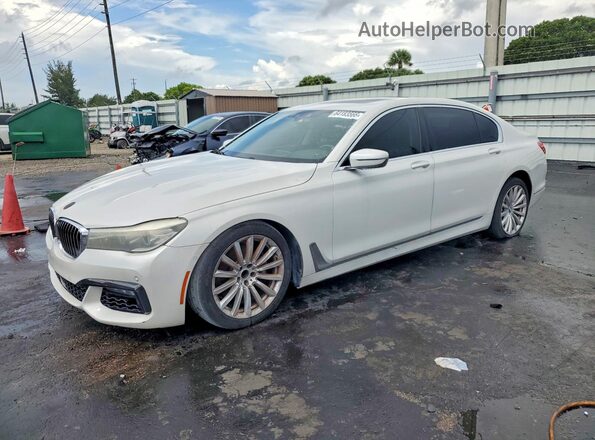 WBA7E2C51GG547862 2016 BMW 7 SERIES White Հետևի ձախ